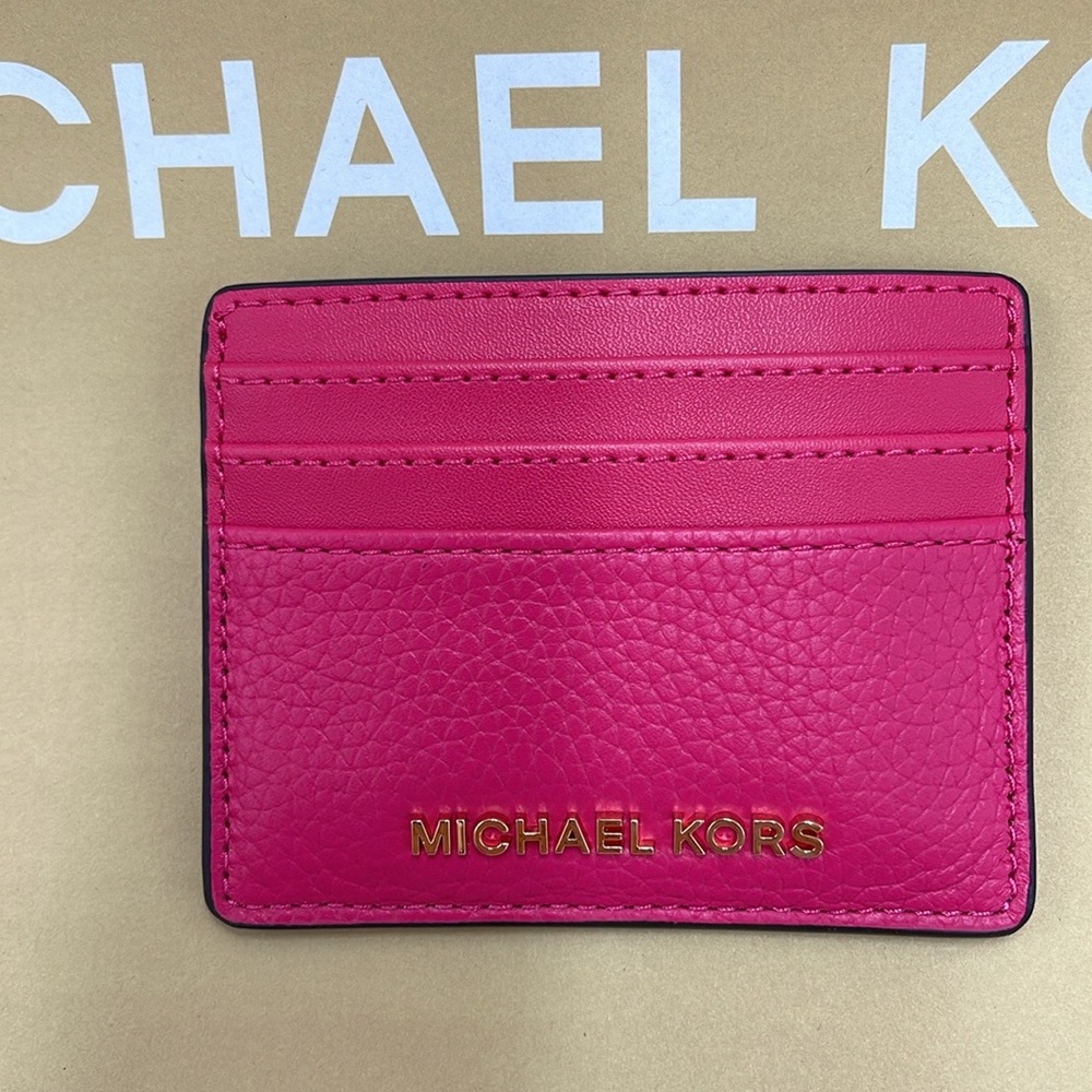 MICHAEL KORS
Large Pebbled Leather Card Holder Case
Electric Pink 
NWT - Picture 6 of 16